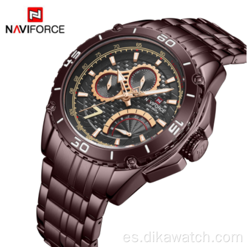 NAVIFORCE 9183 Fashion New Large Dial Reloj para hombre Reloj de cuarzo luminoso Relojes deportivos de pulsera